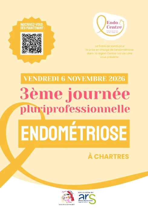 Affiche Journée Endométriose 6 Novembre 2026 à Chartres